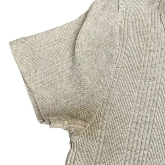 Madewell Oatmeal Ivory Pearl Harbor Short Sleeves T-Shirt SZ L #1296 - Picture 6 of 11